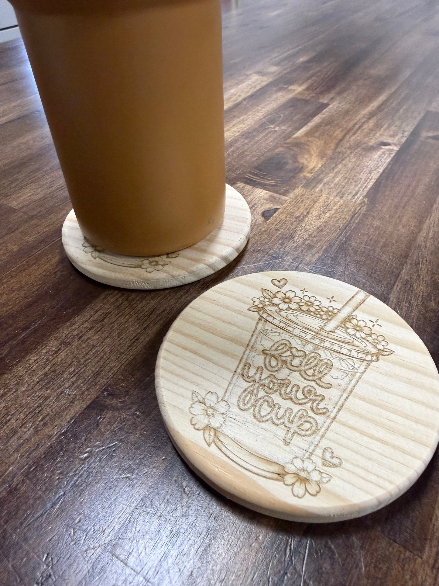 Wooden Coaster Set of 2