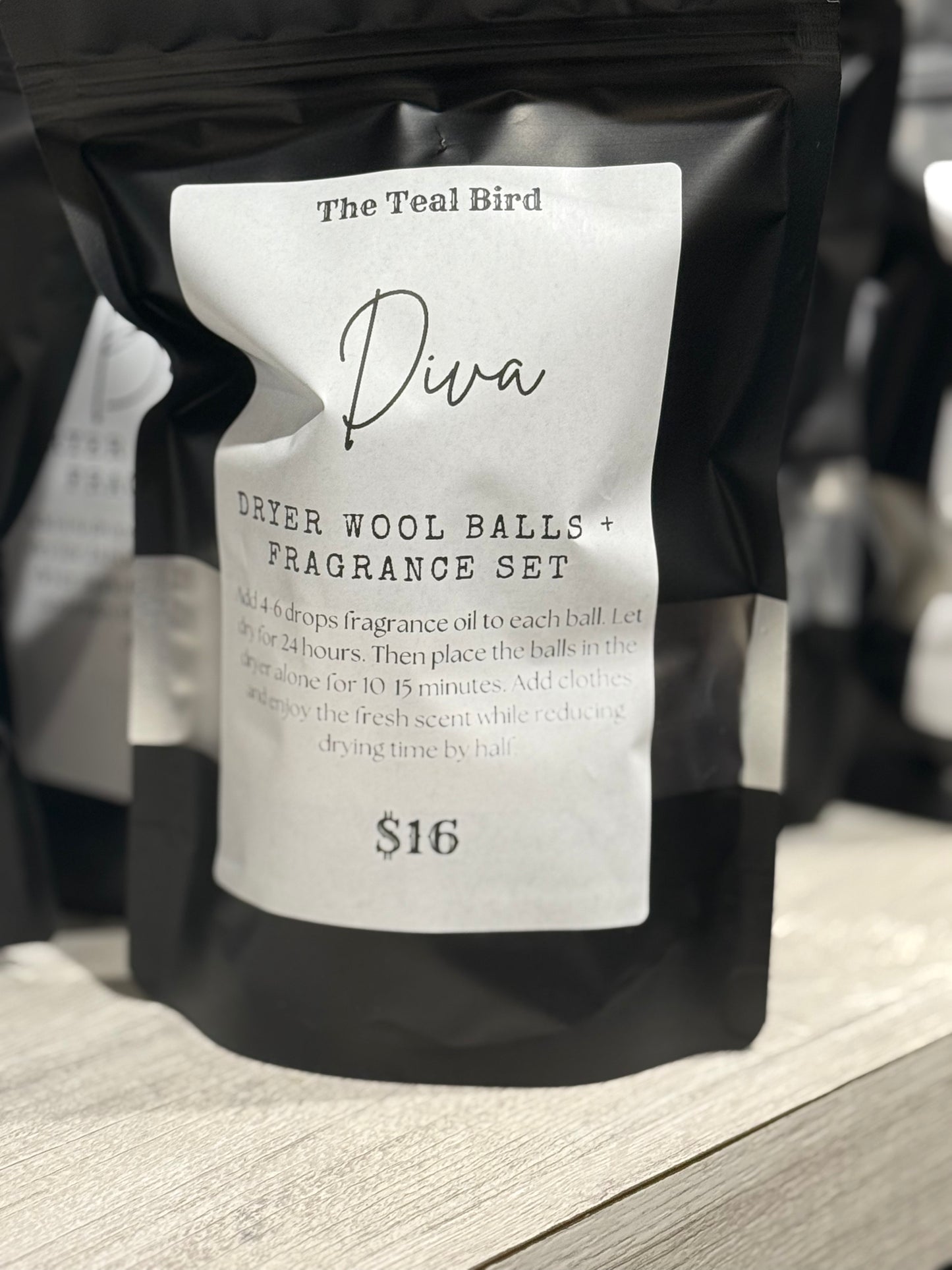 Dryer Wool Ball (2) + Diva Fragrance