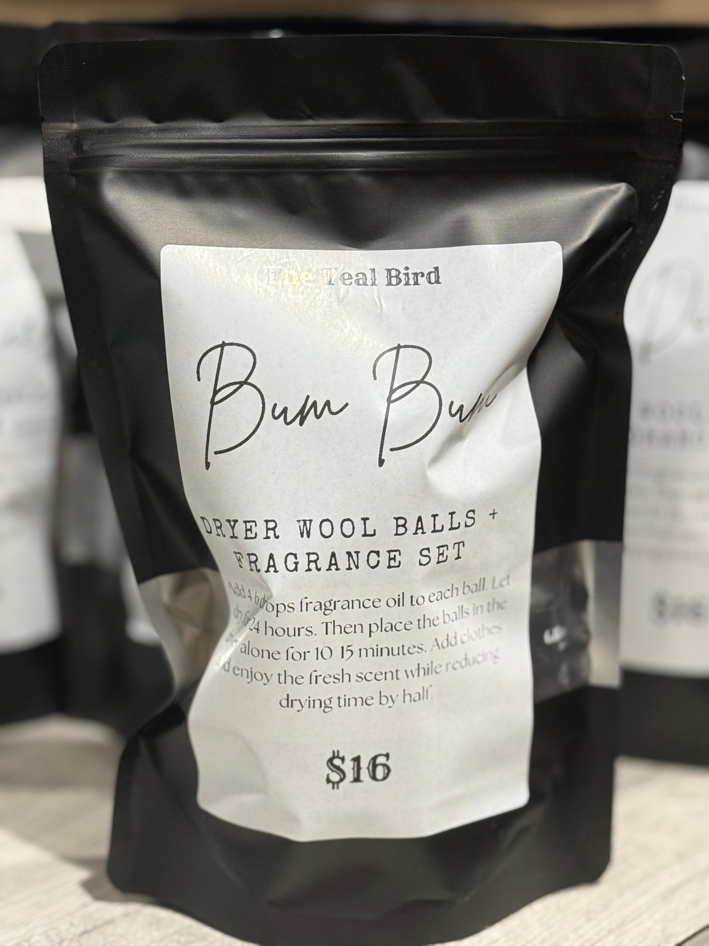 Dryer Wool Ball (2) + Bum Bum Fragrance