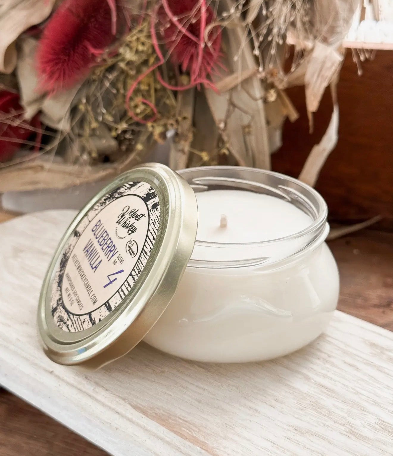 Blueberry Vanilla Velvet Whiskey Candle Co.