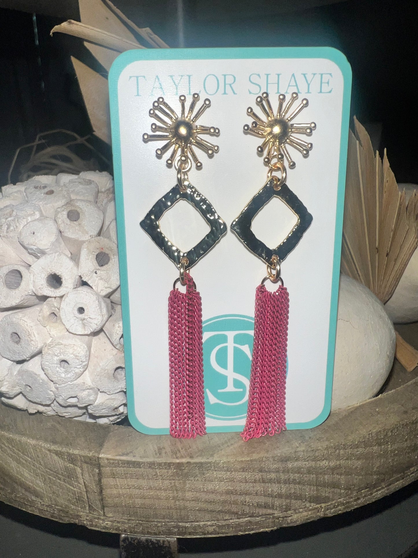 Fuchsia Sally Chain Drops