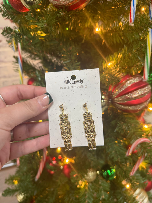 Gold Nutcracker Dangles