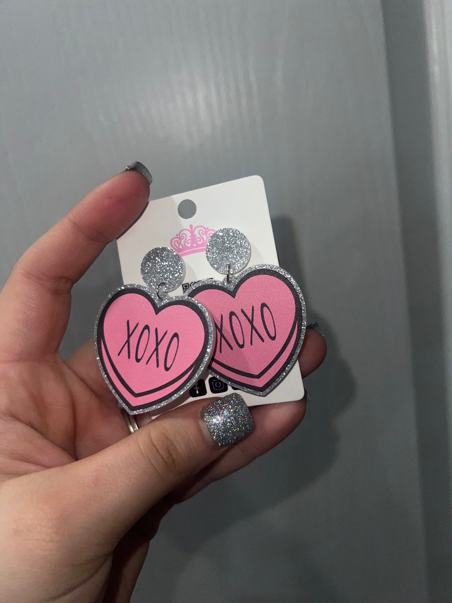 Conversation Hearts Dangle Earrings π