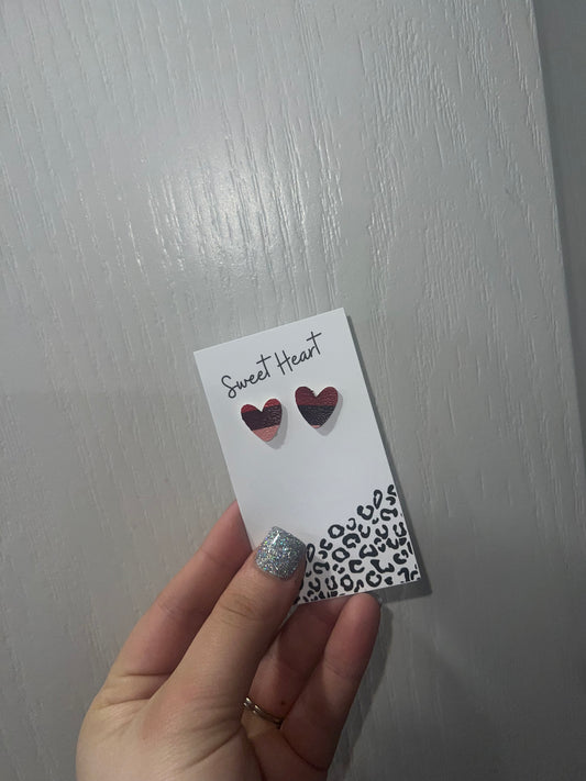 Small Heart Studs