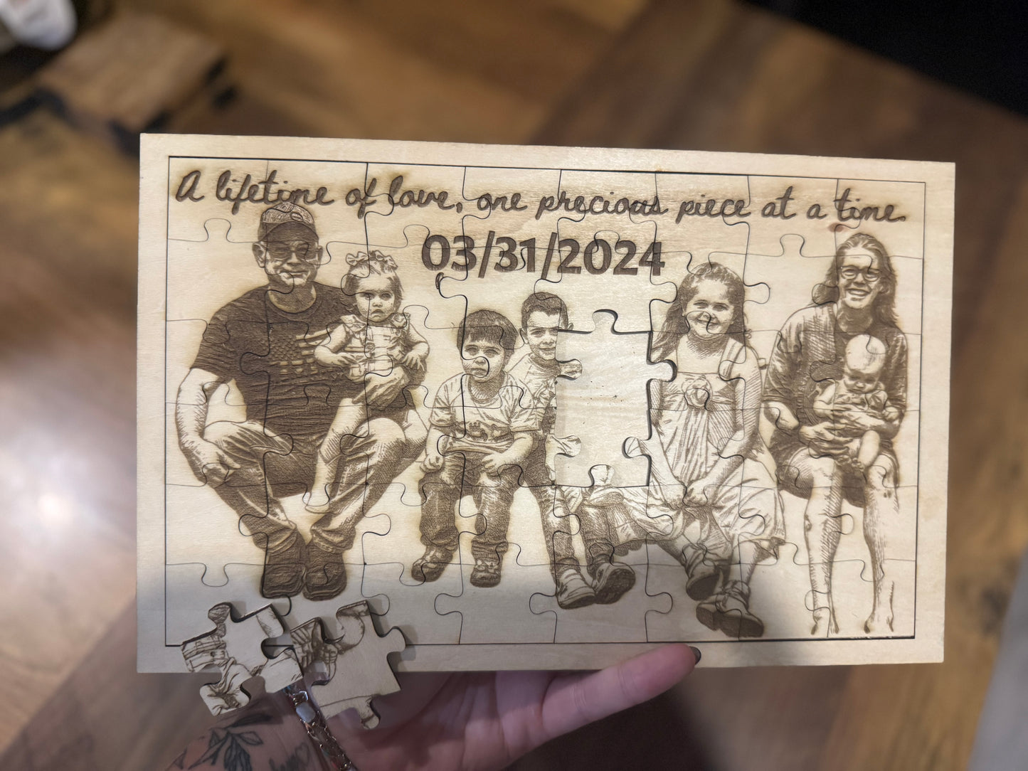 Customized Photo Wooden 48 Piece Puzzle