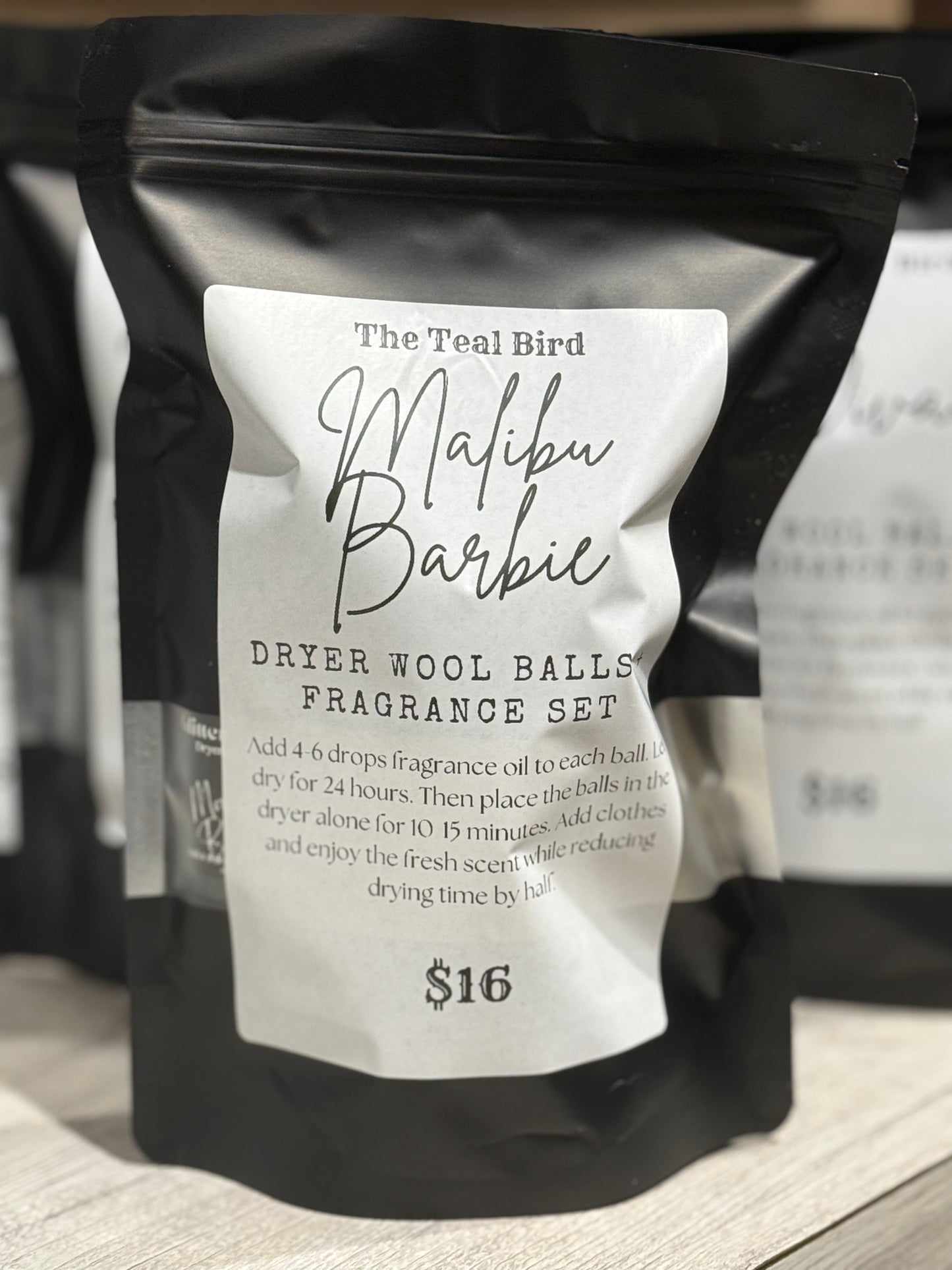 Dryer Wool Ball (2) + Malibu Barbie Fragrance