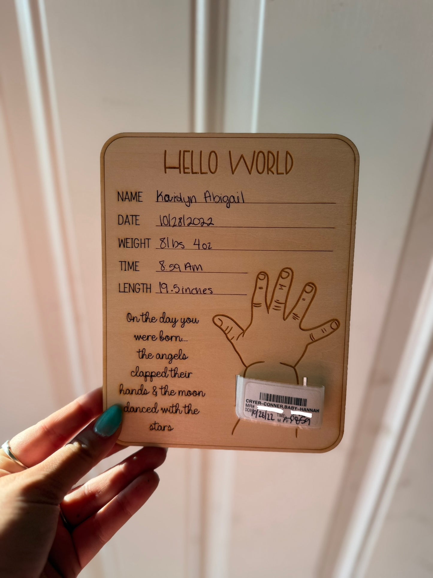 Hello World Bracelet Keepsake Signs