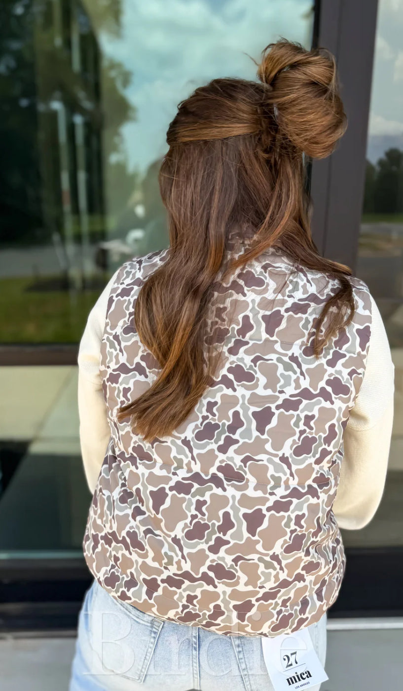 Duck Camo Puffer Vest