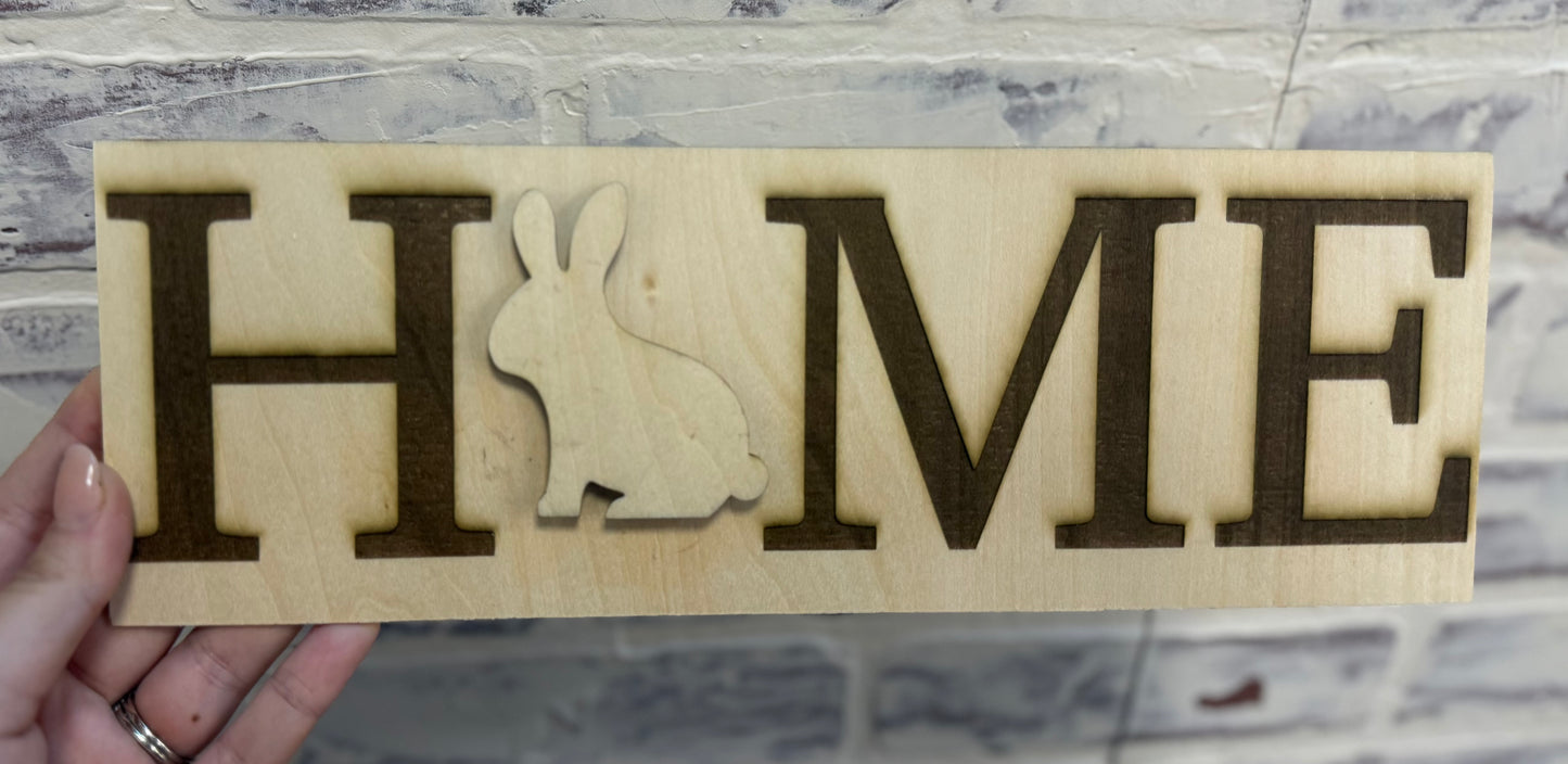 HOME sign w/ 5 interchangeable pieces