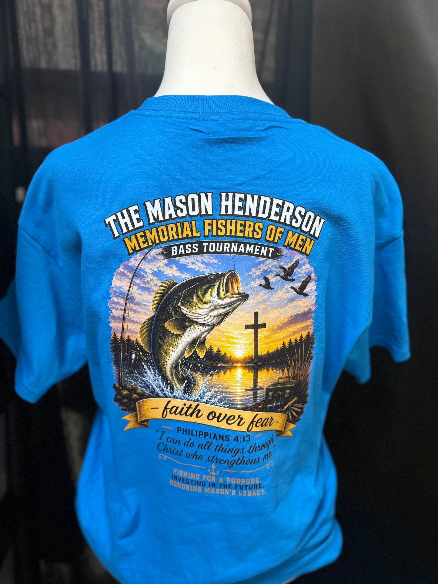 Mason Henderson Memorial Scholarship Bass Tournament T-Shirt Pre-Order