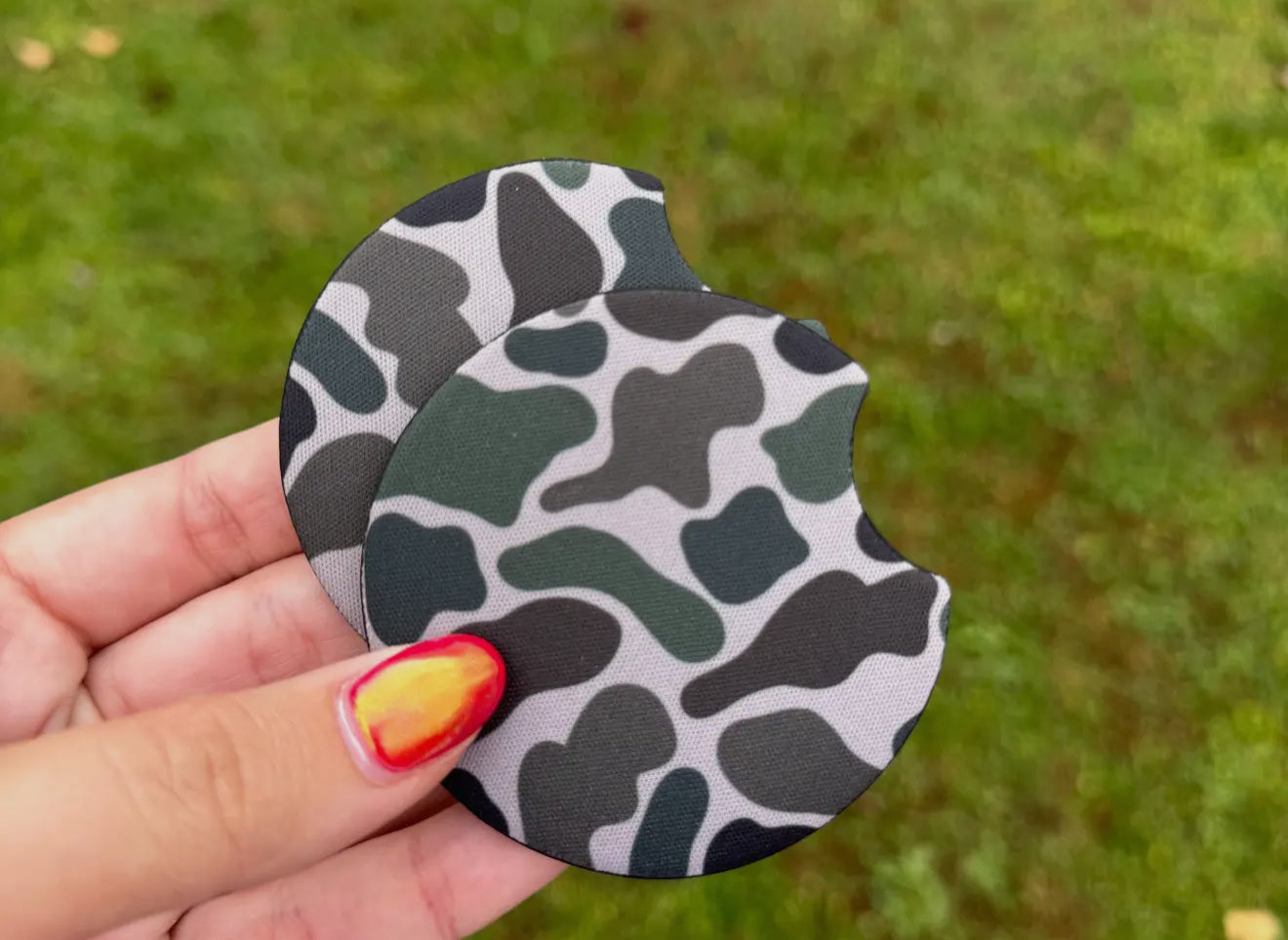 Car Coaster Set: Camo