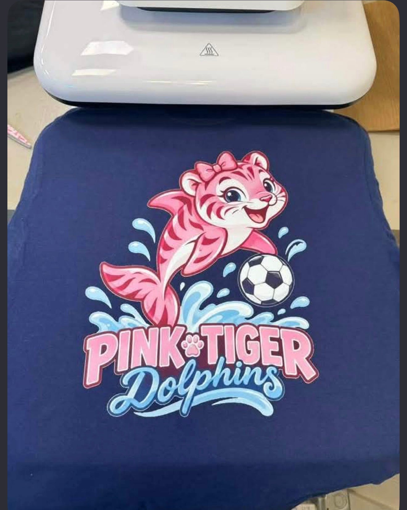 Pink Tiger Dolphins Team Shirt 1