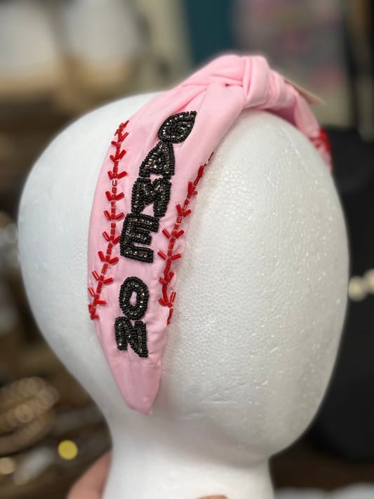 Game On Baseball Beaded Headband