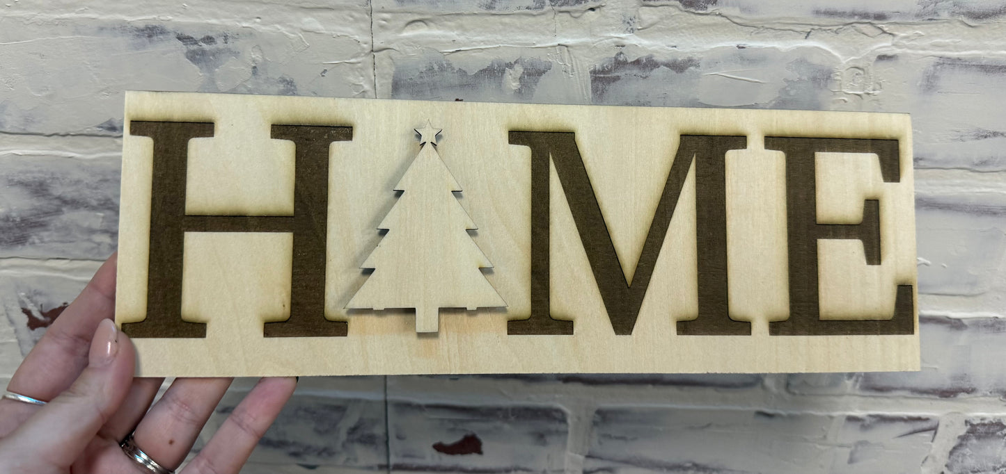 HOME sign w/ 5 interchangeable pieces
