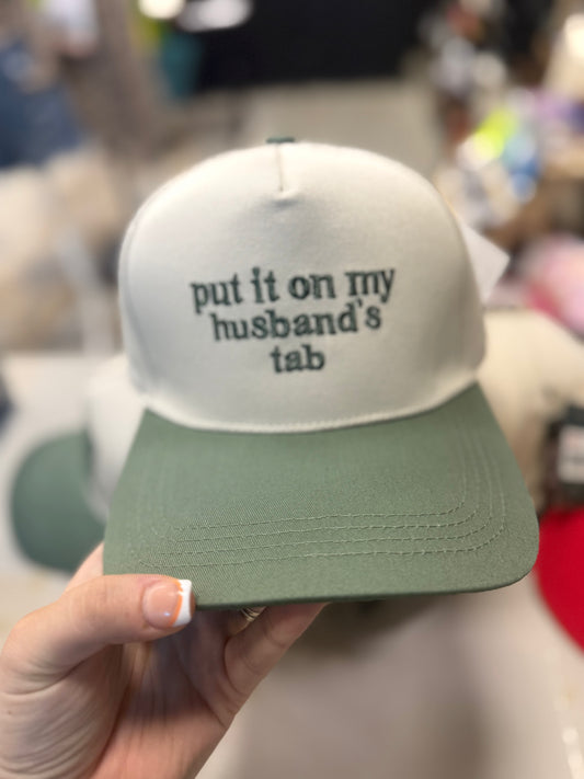 Put it on my husbands tab Embroidered Hat