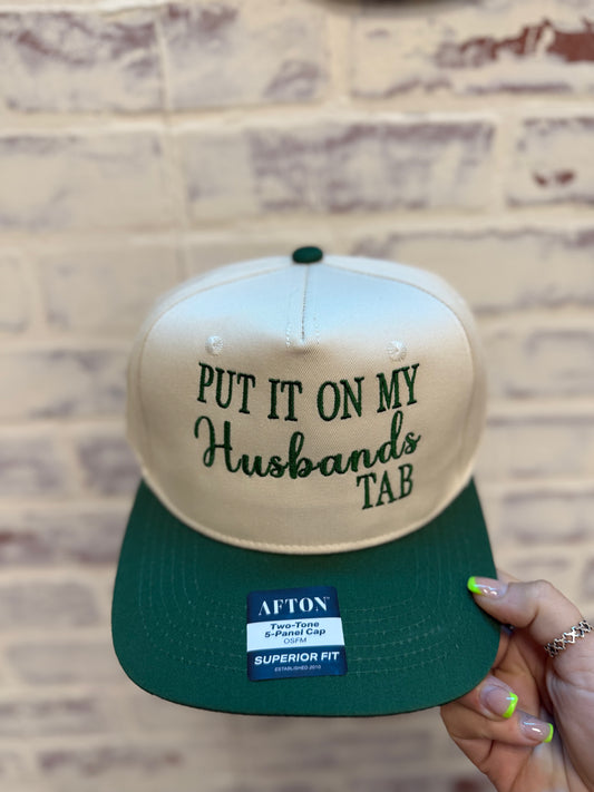 Put it on my husbands tab Embroidered Cap