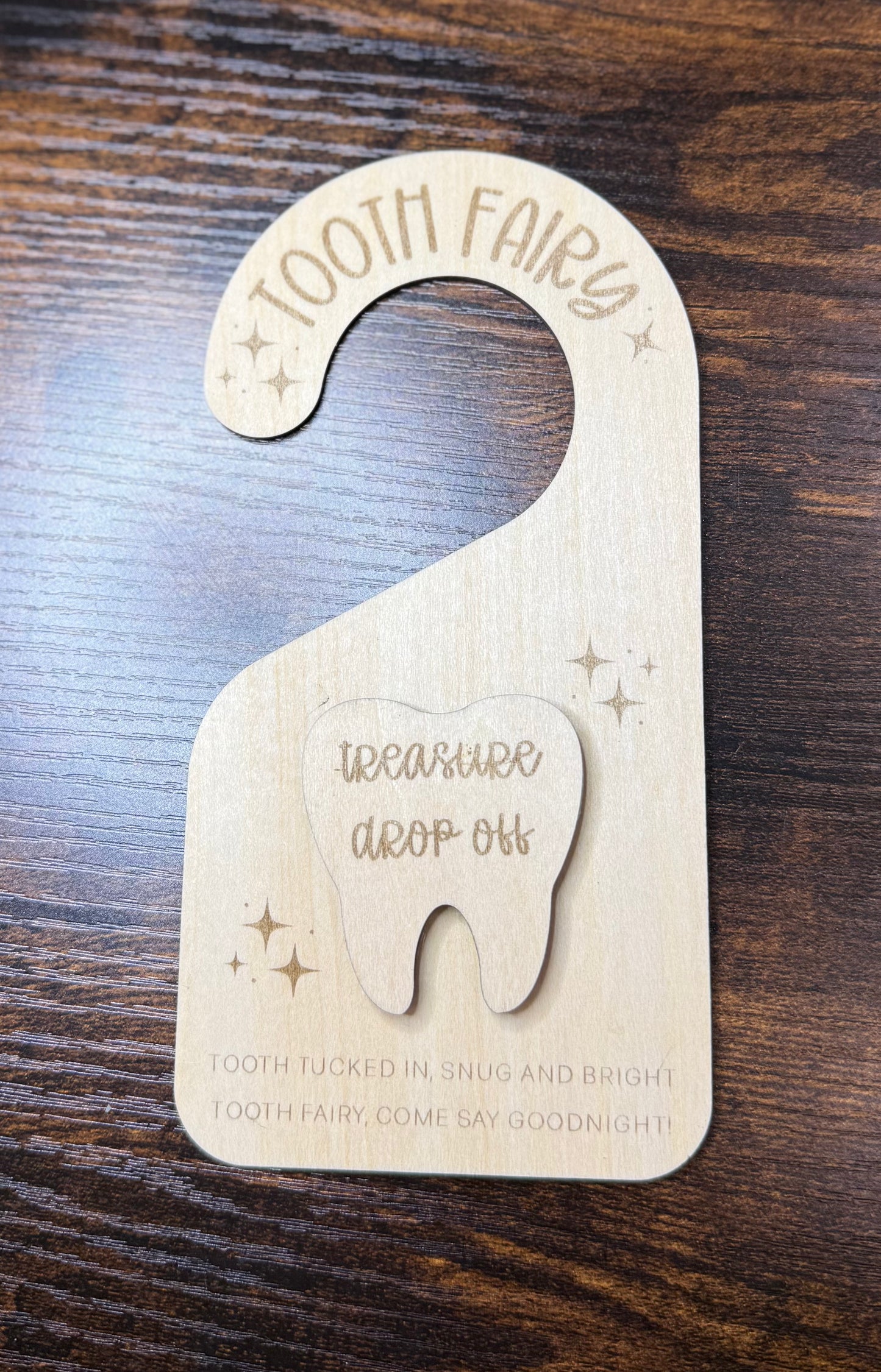 Tooth fairy Treasure Drop Off Door Hangers