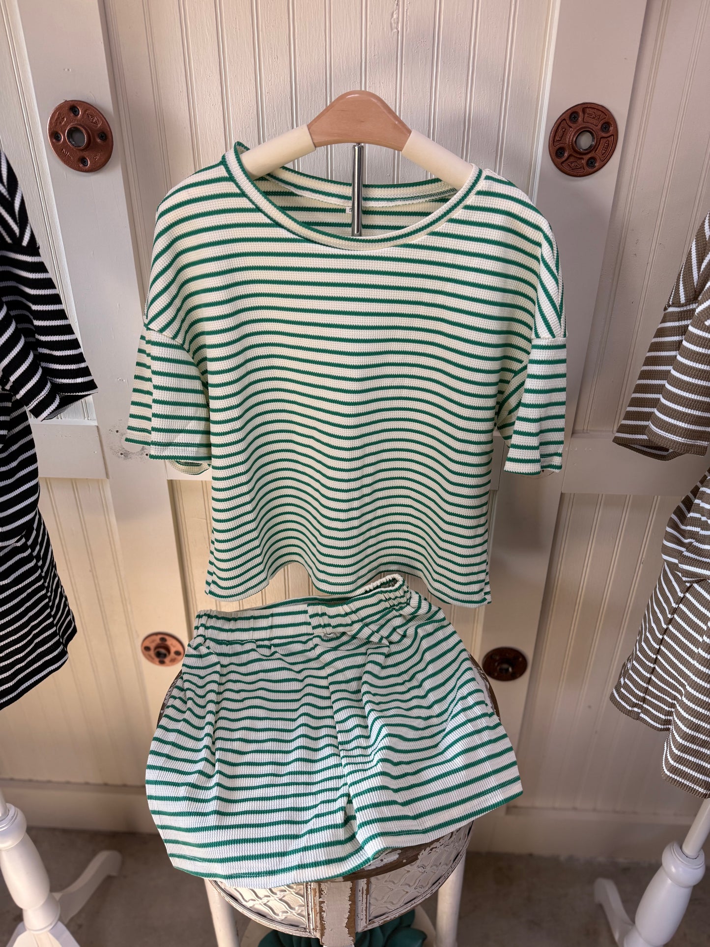 Striped Short Set