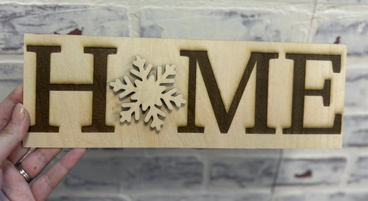 HOME sign w/ 5 interchangeable pieces