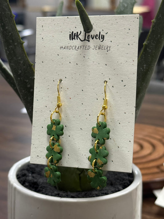 Tiered Clover Foiled Dangles
