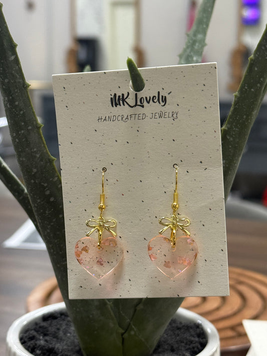 Heart & Bow Dangles