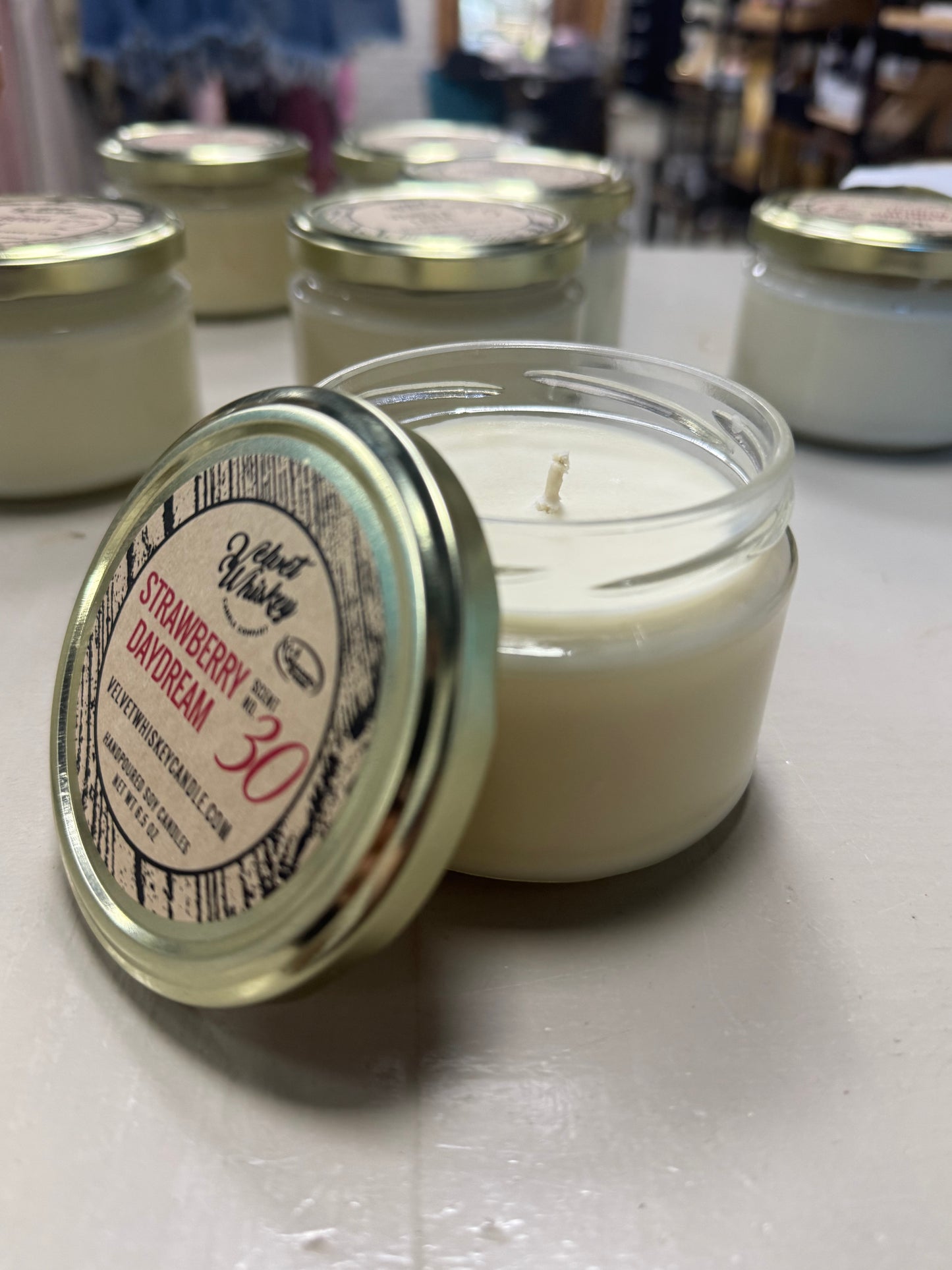 Strawberry Daydream Velvet Whiskey Candle Co.