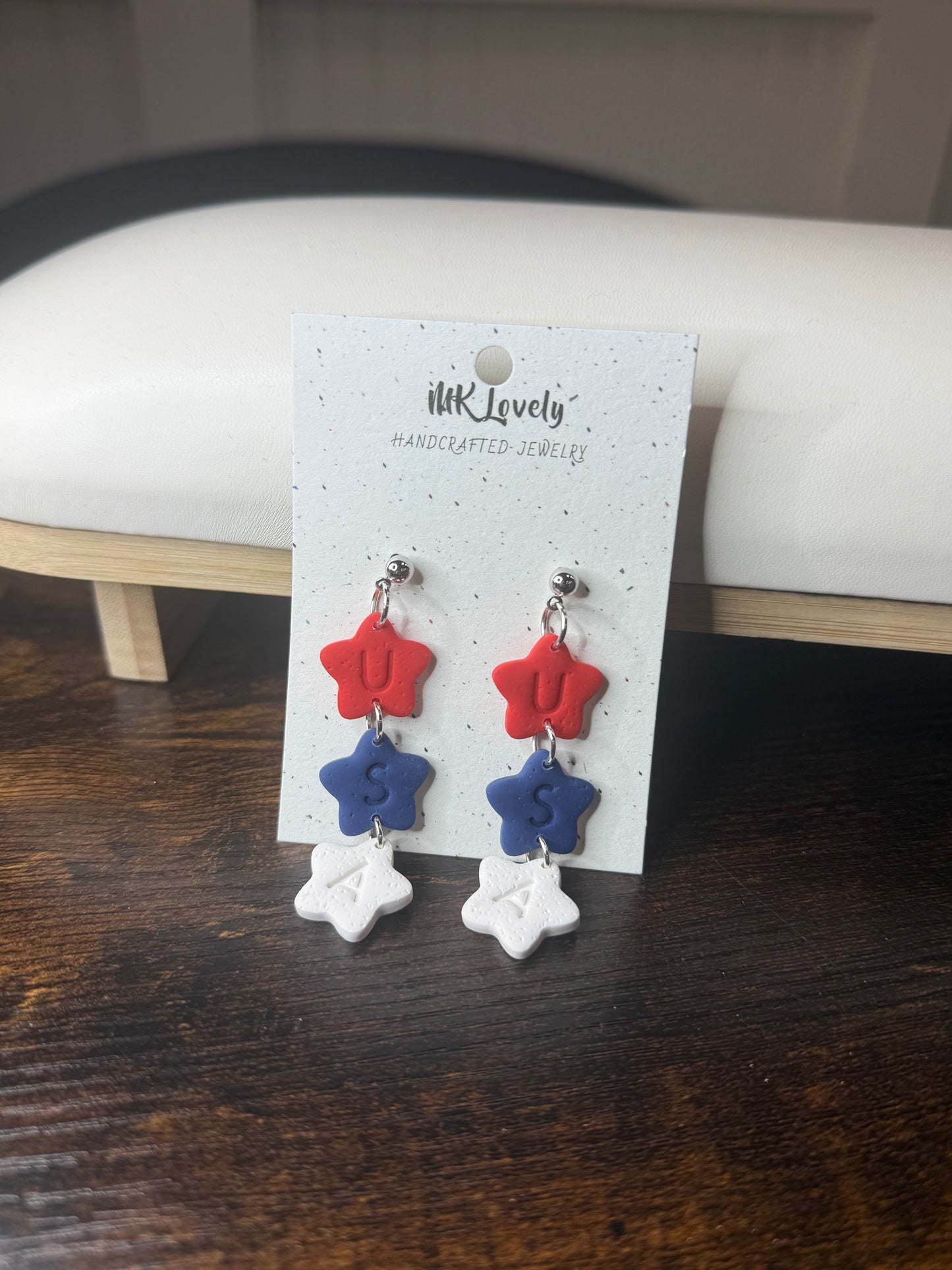 USA Triple Star Dangles