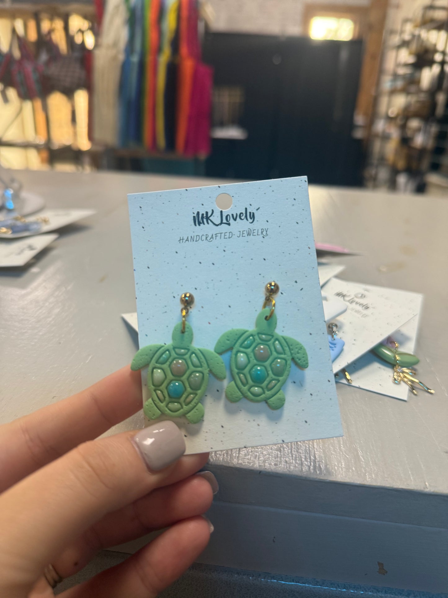 Sea Turtle Drop Earrings
