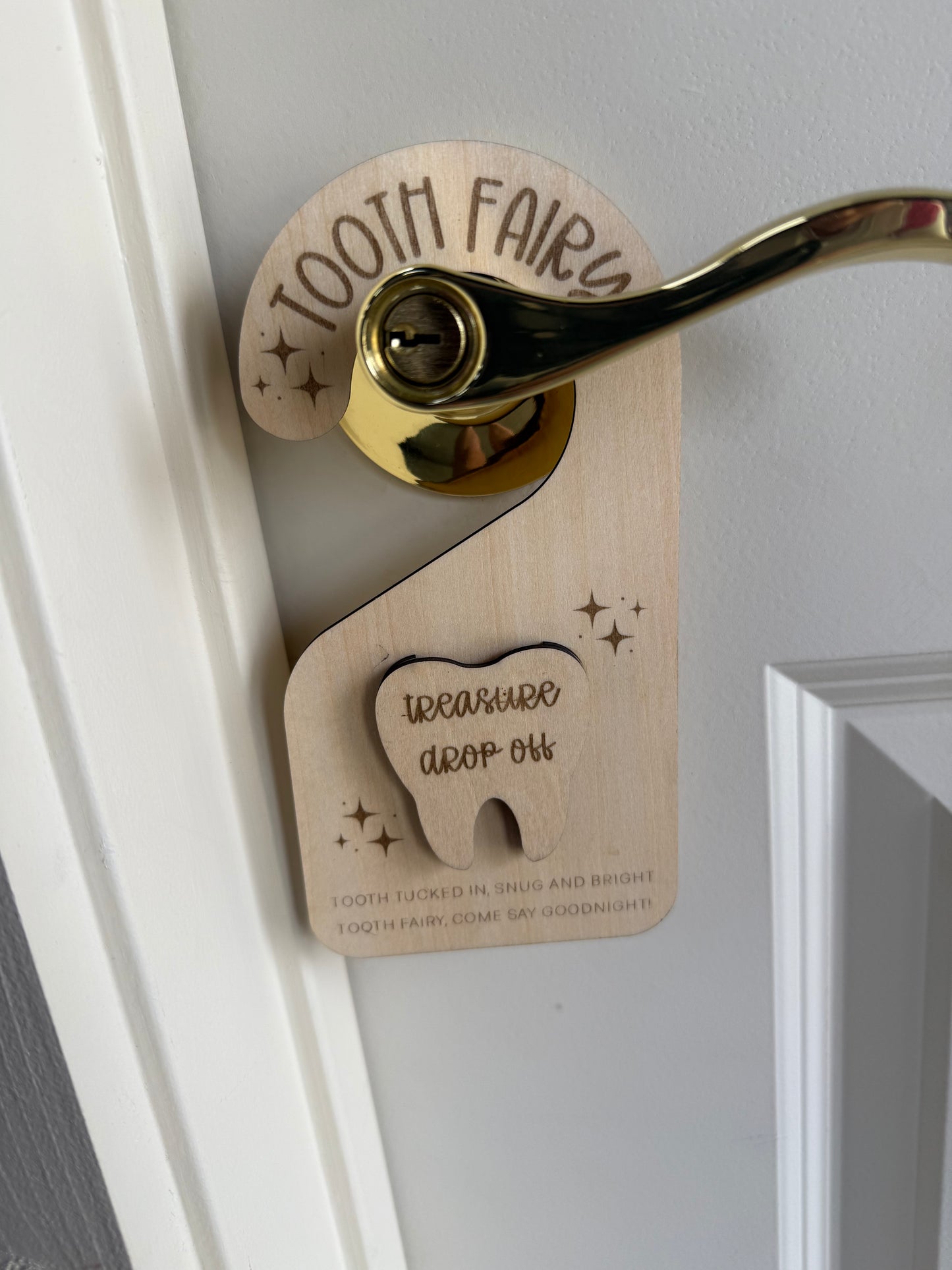 Tooth fairy Treasure Drop Off Door Hangers