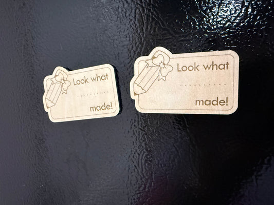 Look what _____ made! Girl Fridge Magnets