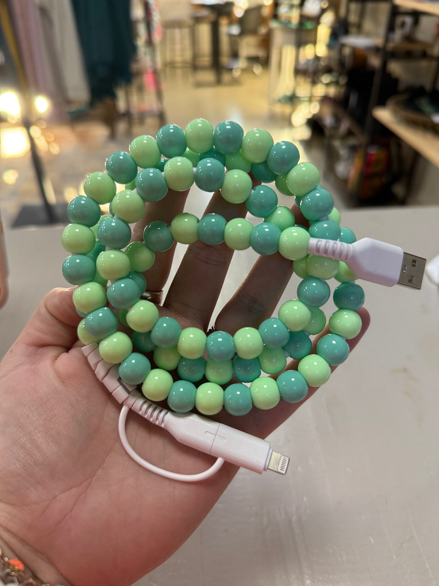 Beaded USB-C / Lightning Charger
