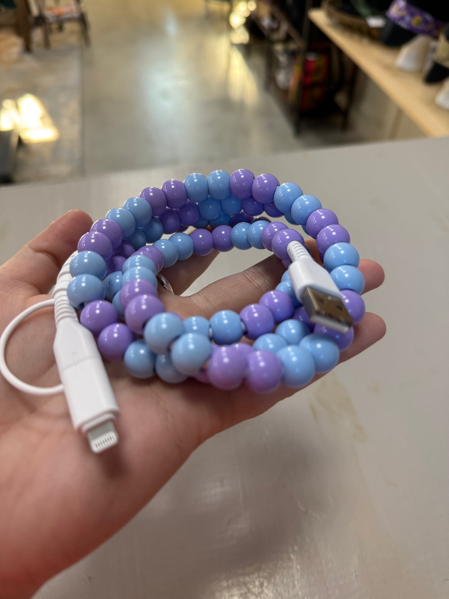 Beaded USB-C / Lightning Charger