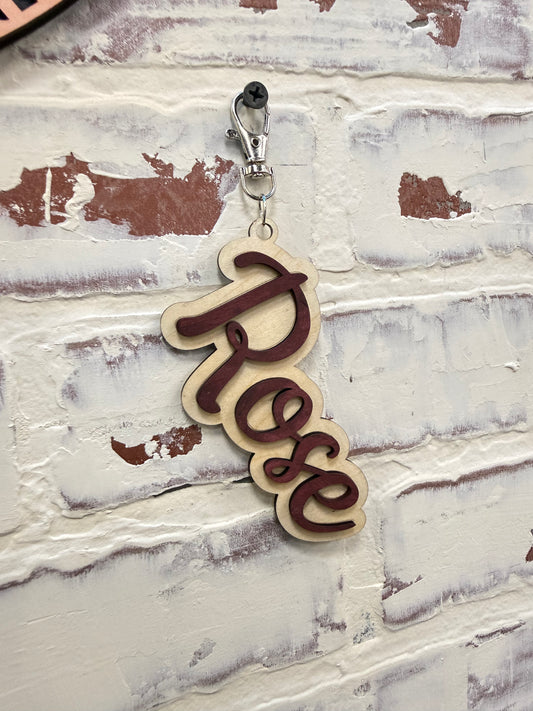Custom Color 3D Name Bag Tag