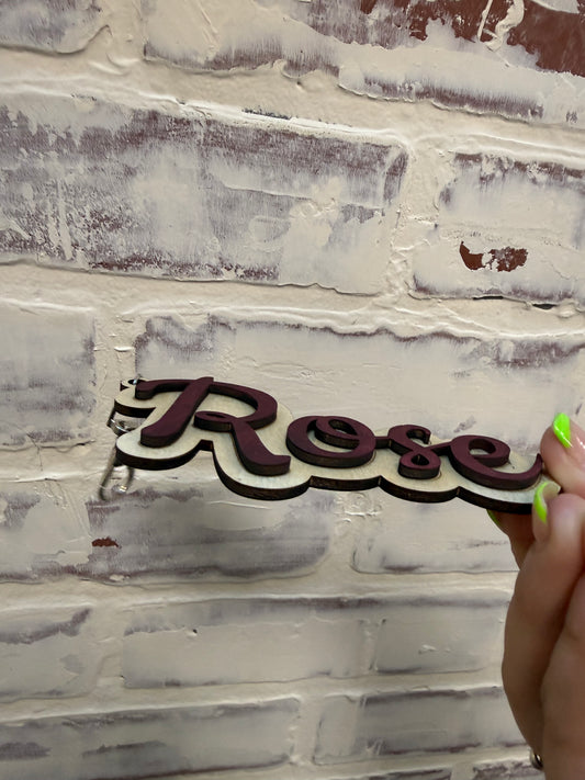 Custom Color 3D Name Bag Tag
