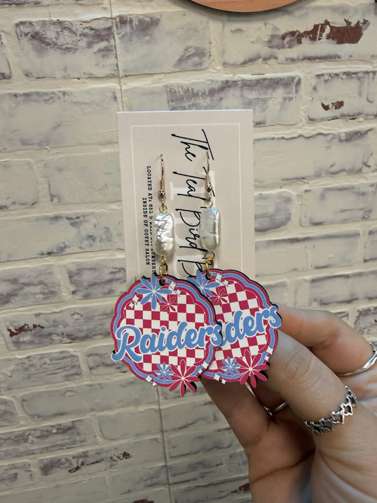 Floral Raider & Stone Earrings
