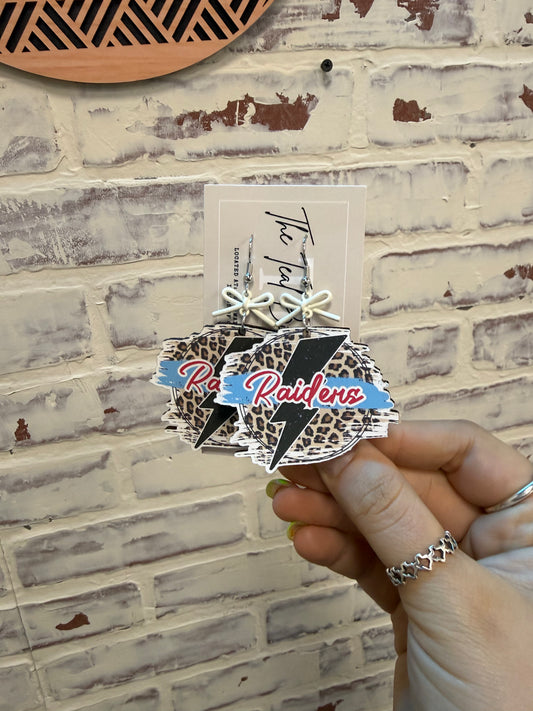 Cheeta Bow Raider Earrings