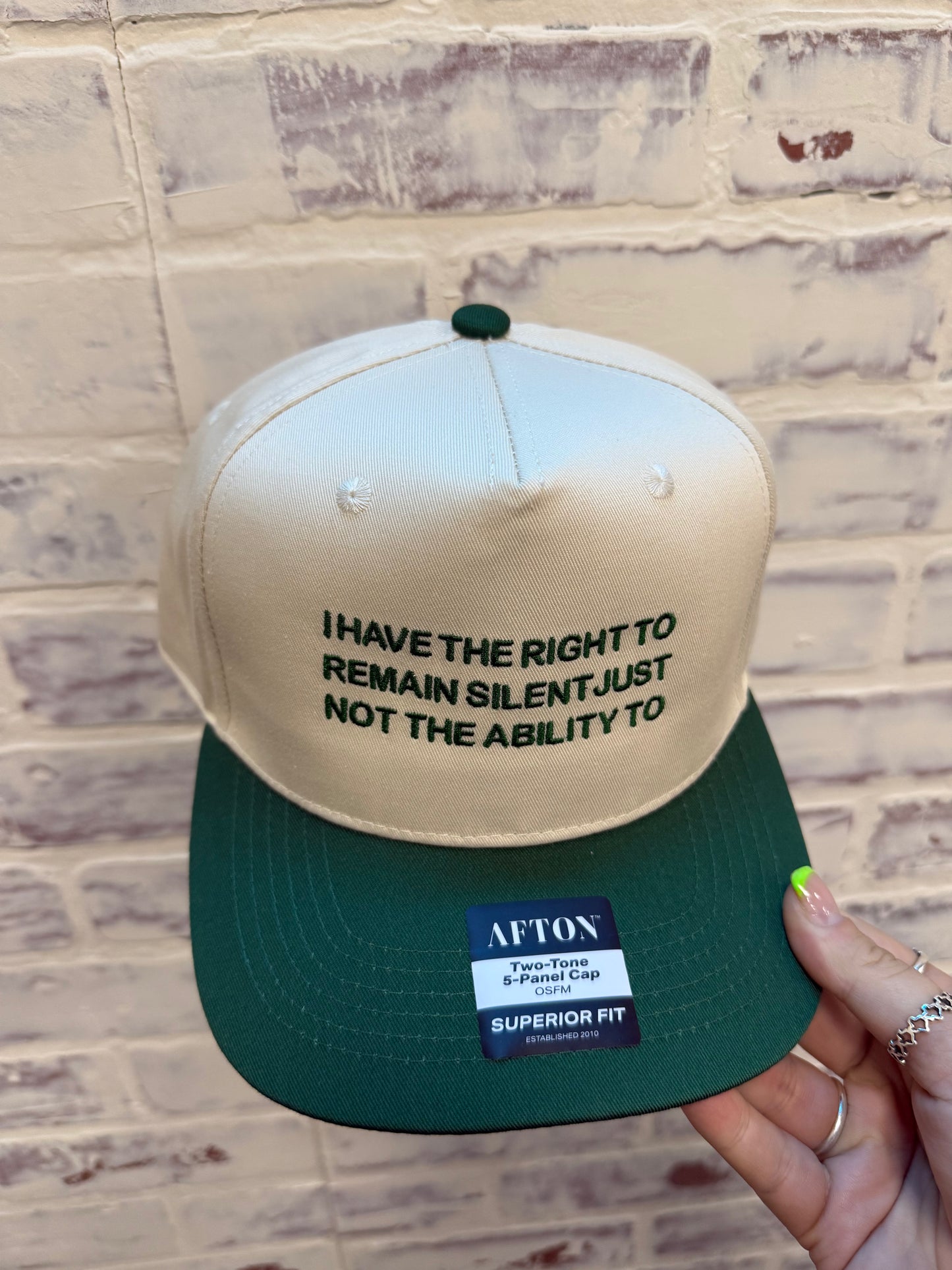 I have the right to remain silent Embroidered Cap