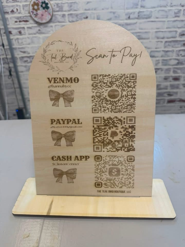 Scan to pay 11in Sign