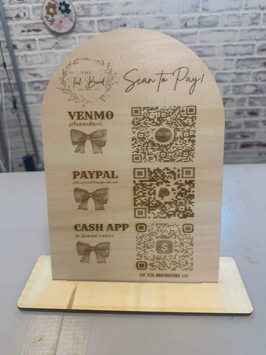 Scan to pay 11in Sign