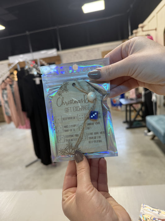 Dice Christmas Gift Swap Ornament