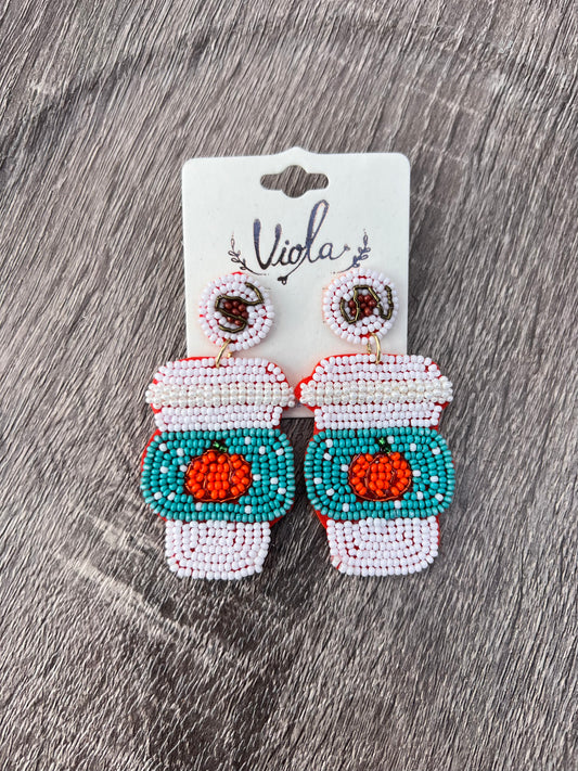 Pumpkin Latte Earrings